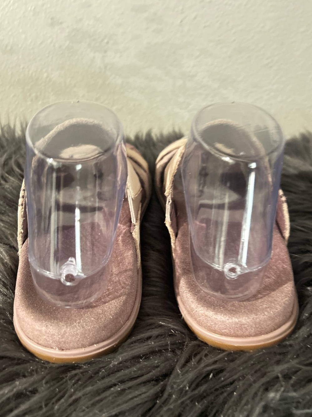 L.L. Bean Go-Anywhere Strap Sandals Pink Double-Strap Leather Slide Sandals Sz7M - Picture 6 of 9